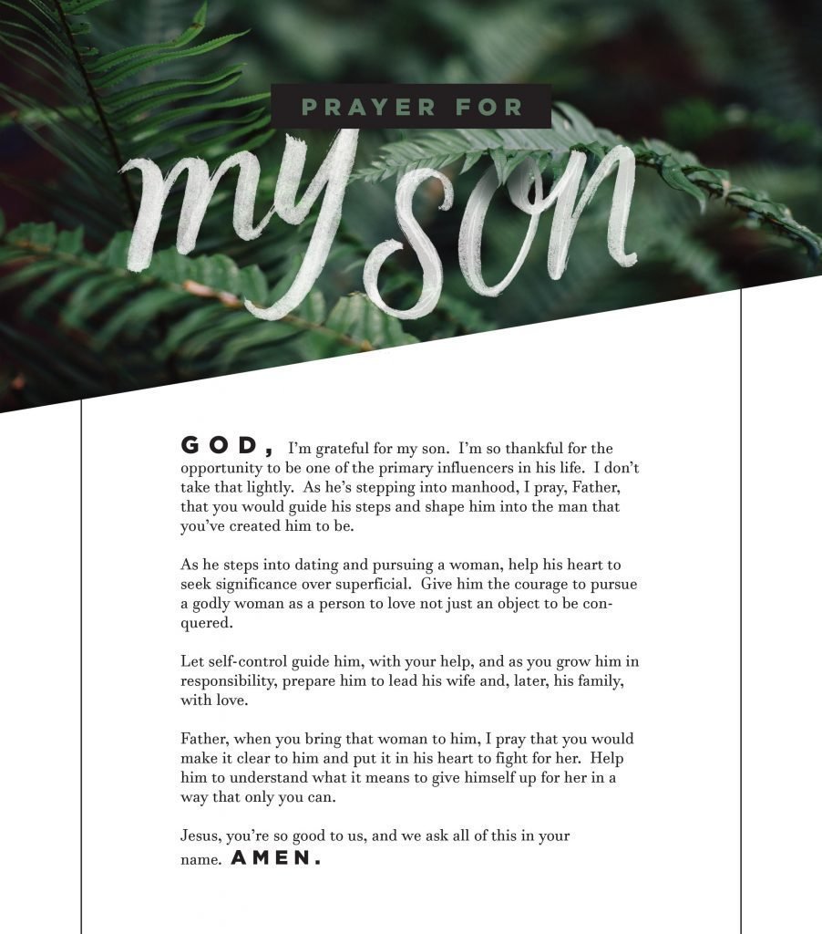 Son Prayer Printable