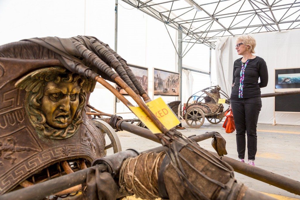 Carol visits the chariot room.