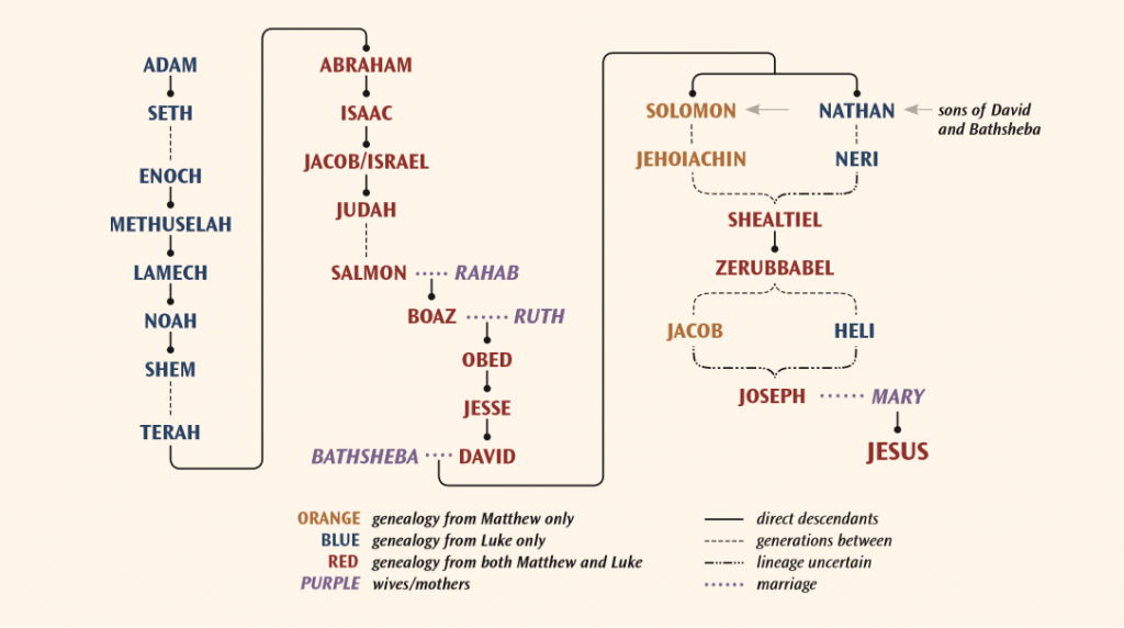 Jesus Family Tree Chart